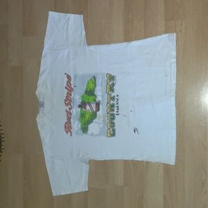 Vtg Red Stripe Country Jamaica Crewneck Short Sleeve T-shirt Size 2XL